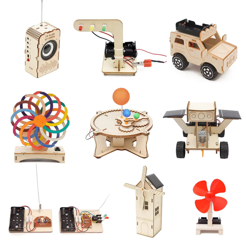 Choose from 100+ DIY Wooden STEM Kits | Science & Engineering Models ($3, $5, $7)