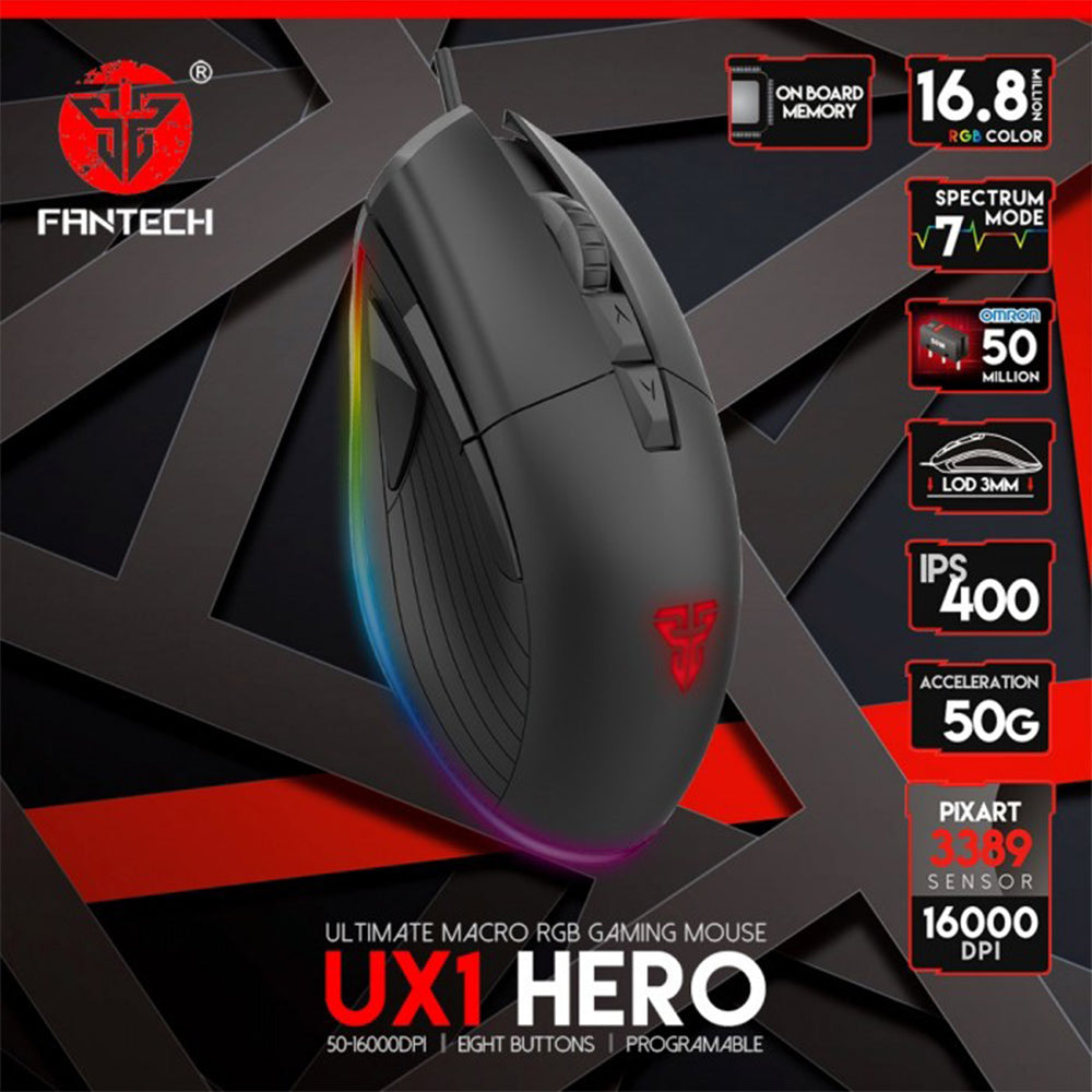 Fantech UX1 HERO RGB Gaming Mouse