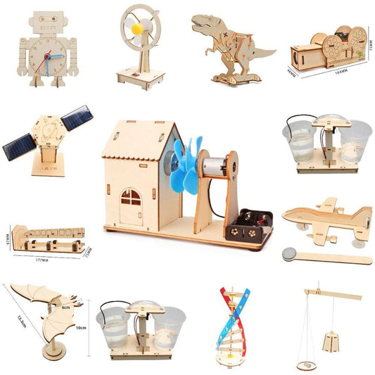 Choose from 100+ DIY Wooden STEM Kits | Science & Engineering Models ($3, $5, $7)