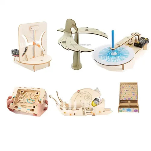 Choose from 100+ DIY Wooden STEM Kits | Science & Engineering Models ($3, $5, $7)