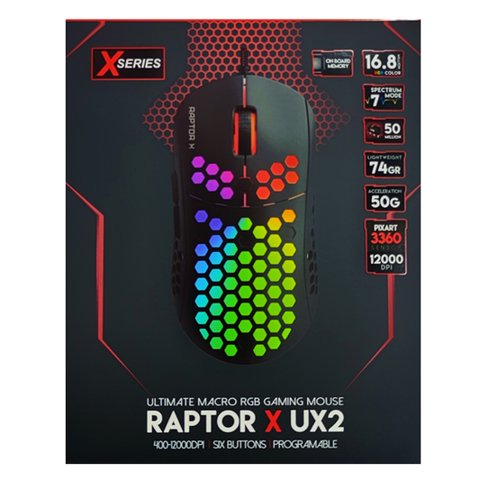 Fantech UX2 RAPTOR - RGB Gaming Mouse