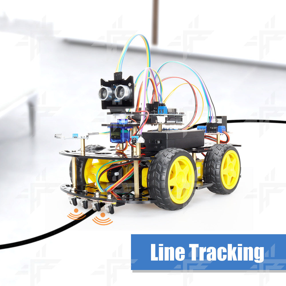 ZYC0043 DIY Smart Tracking & Obstacle Avoidance Robot Car Kit
