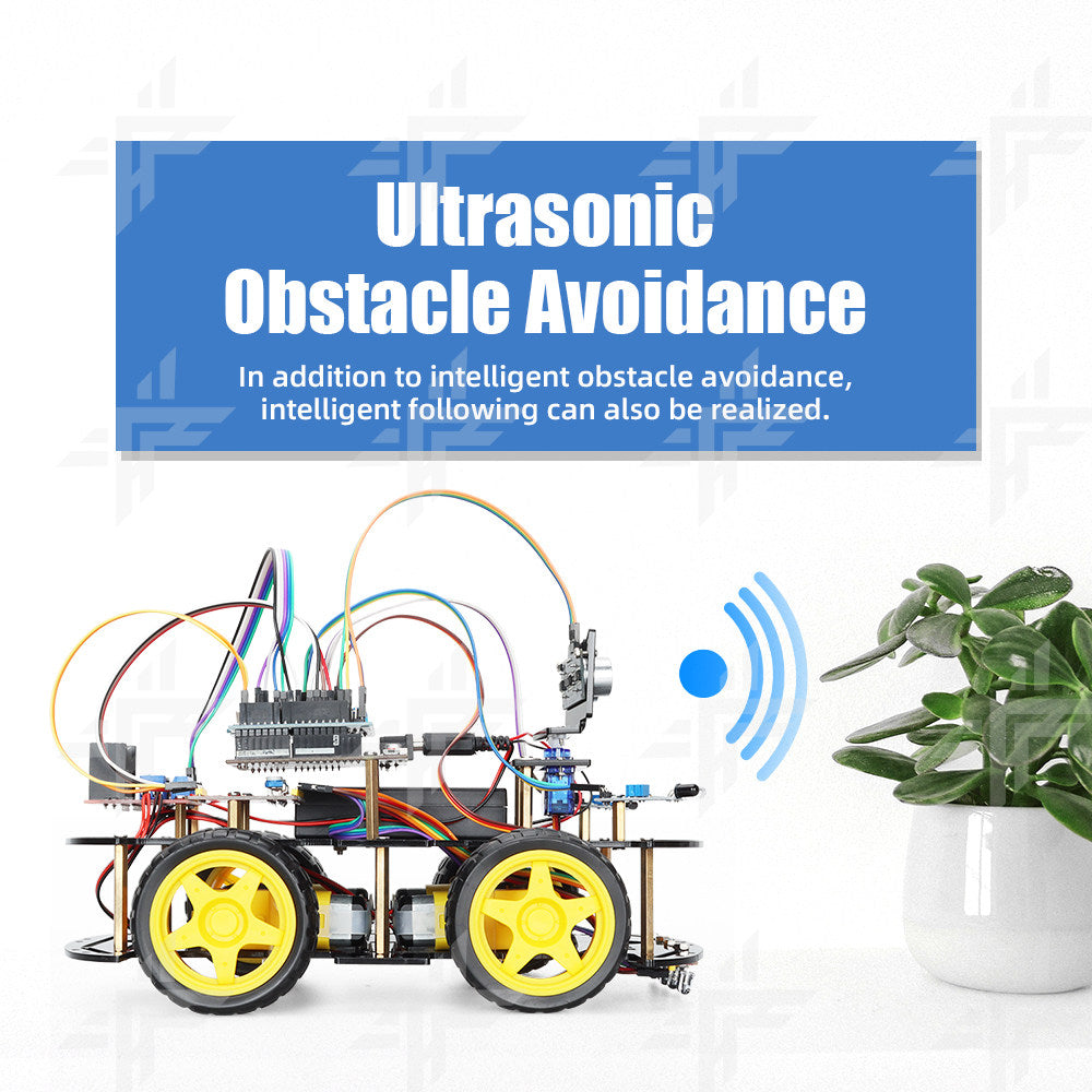 ZYC0043 DIY Smart Tracking & Obstacle Avoidance Robot Car Kit
