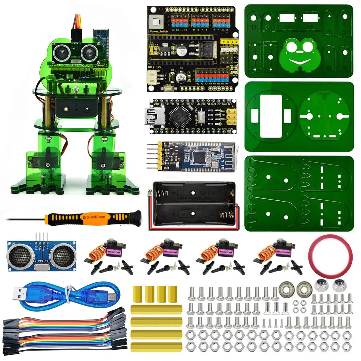 Keyestudio DIY 4-DOF Frog Robot Kit for Arduino Nano APP Control